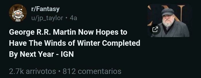 Screenshot of a social media post with outdated news showing something that aged so bad and went sour.