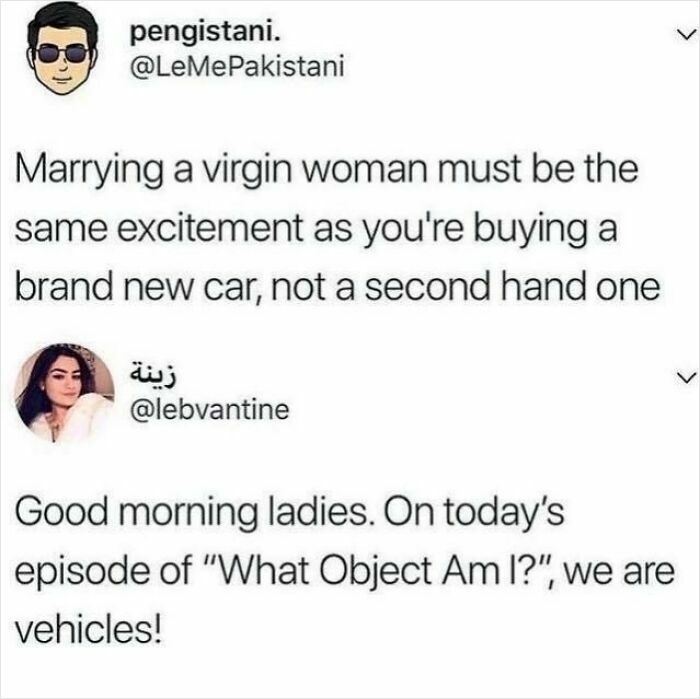 Screenshot of a sexist tweet comparing women to cars, illustrating blatant sexist attitudes toward women online.