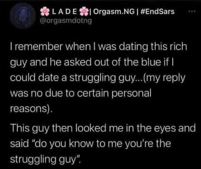 Screenshot of a woman being called out online, sharing a story about dating and personal struggles in a viral social media post.