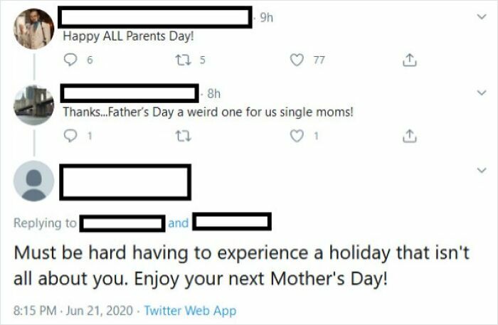 Screenshot of online exchange calling out rude behavior by women, highlighting interactions on social media platforms.