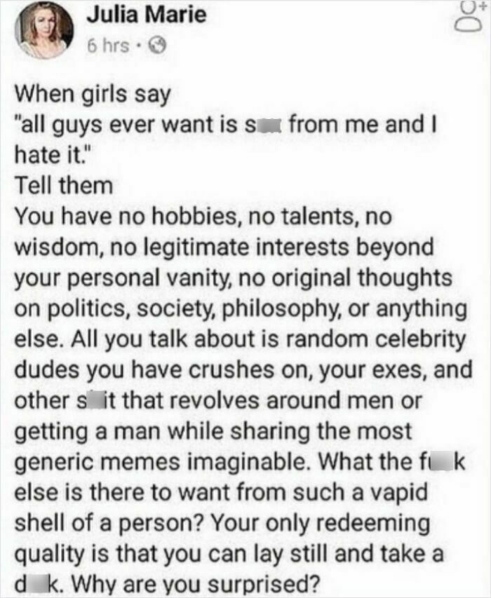 Screenshot of a woman being called out online for behavior, illustrating women being called out for being jerks online.