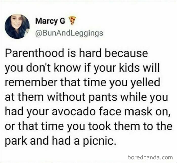 Funny parenting meme on Instagram about the challenges of parenthood and relatable family moments.