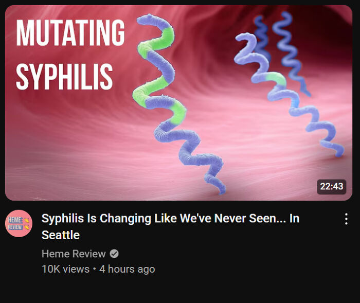 Illustration of mutating syphilis bacteria highlighting the worst and most hilarious main character moments in unusual situations.