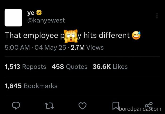 Screenshot of a viral hot take tweet about employees, showing high engagement with millions of views and thousands of likes.