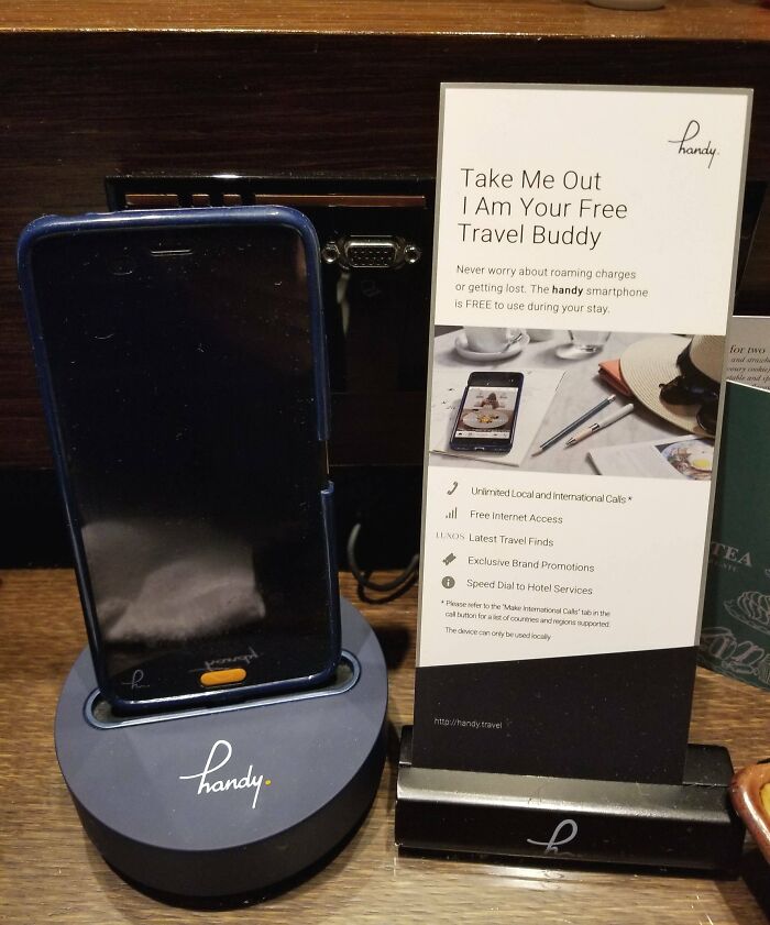 Smartphone travel buddy offering free internet, local calls, and exclusive promotions as an incredibly clever solution.