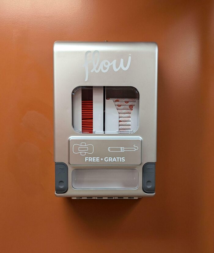 Dispenser providing free bandages and plasters mounted on a wall illustrating clever solutions for overlooked issues.