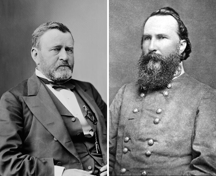 Two historical figures in formal 19th-century attire, symbolizing unexpected friendships between historical figures.