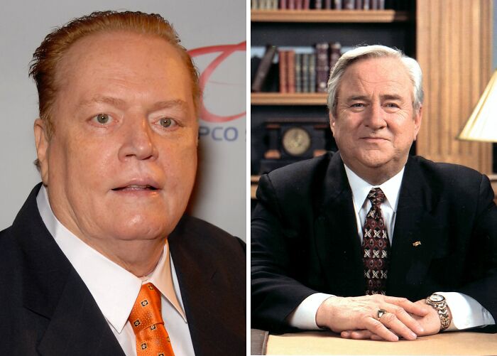 Portraits of two men in suits representing unexpected friendships between historical figures in formal settings.