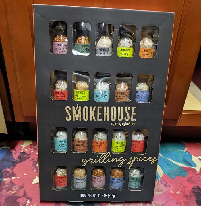 Gift set of Smokehouse grilling spices, an ideal Father's Day gift for dads who love cooking and BBQ.