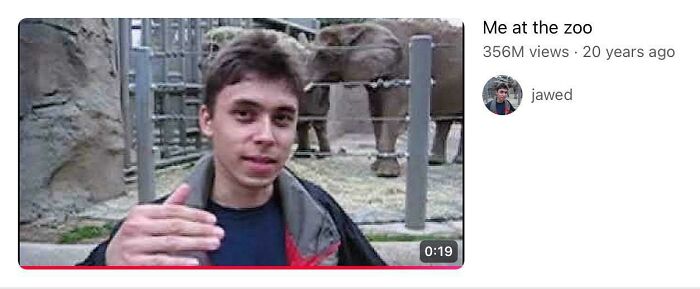 Young man at the zoo pointing his hand, illustrating ways things have changed through the years according to people online.