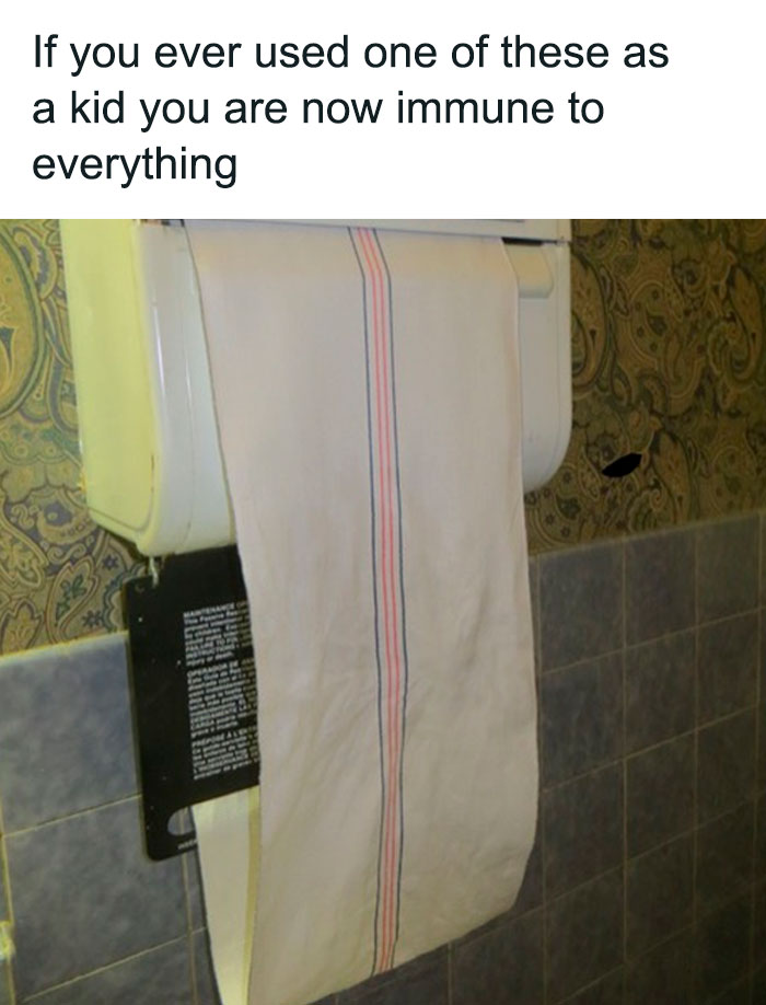 Vintage paper towel dispenser in a retro bathroom, evoking nostalgia from 80s posts celebrating the good old 80s era.