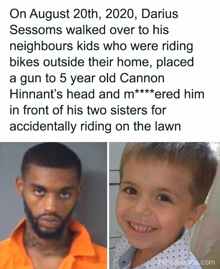 Mugshot of a man and photo of a smiling child illustrating disturbing and unsettling events that actually happened.