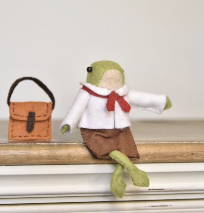 I Designed A Frog Doll Sewing Pattern From Felt Fabric And Made Him Lots Of Cute Outfits To Wear!