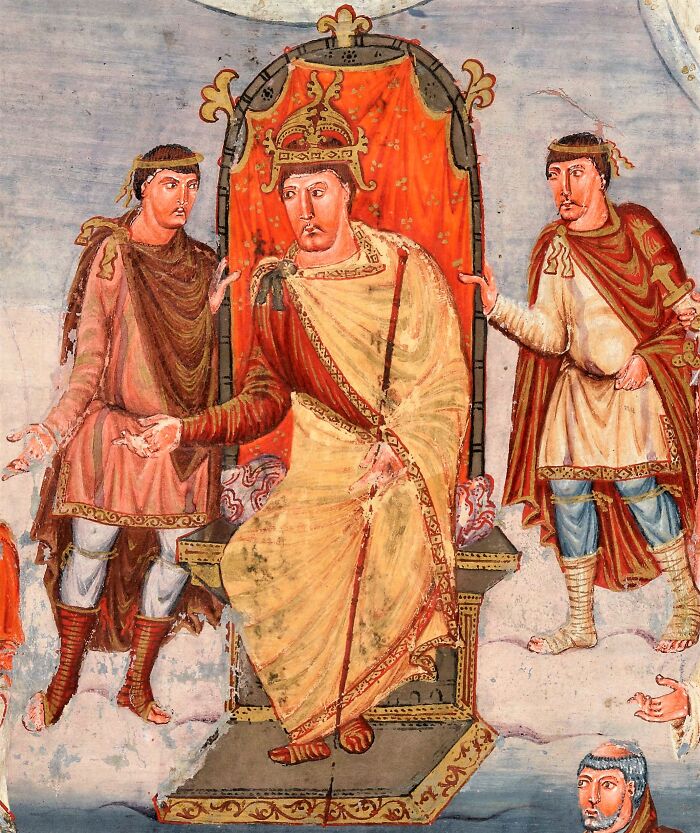 Medieval royals depicted in a historic painting illustrating surprising facts about royals in history textbooks