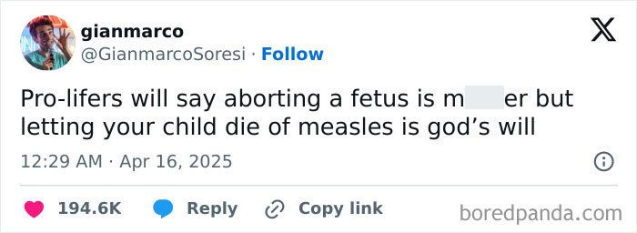 User expressing frustration with the current political situation in a social media post online.