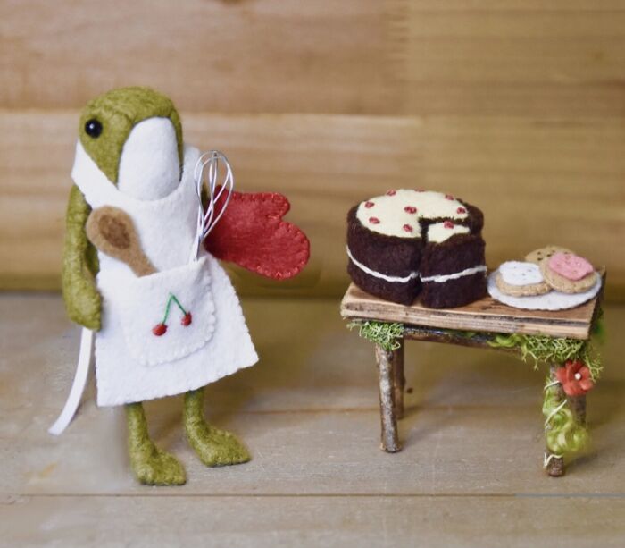 I Designed A Frog Doll Sewing Pattern From Felt Fabric And Made Him Lots Of Cute Outfits To Wear!