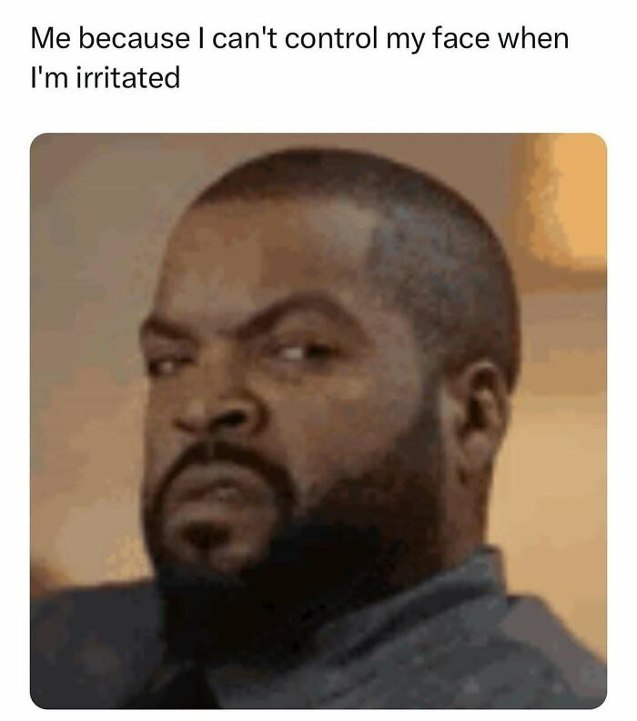Man making irritated face meme representing millennial mind humor from a popular Instagram page.