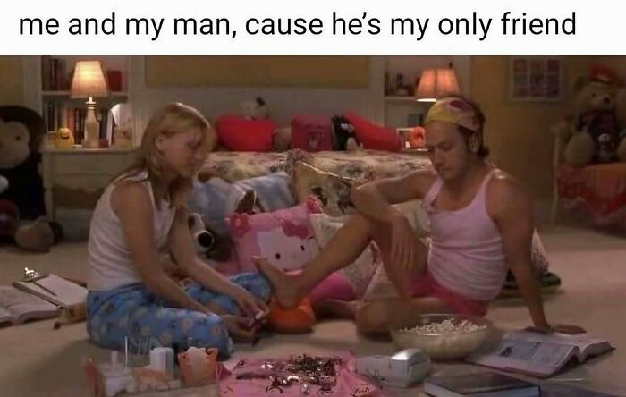 Couple spending time together in cozy room, illustrating relatable memes for days about avoiding responsibilities like a pro.