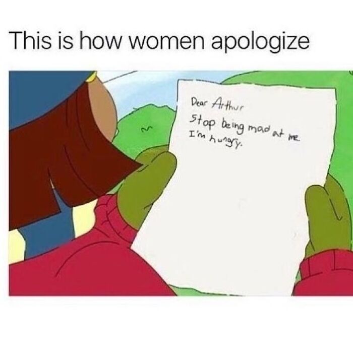 Cartoon character holding a handwritten note, illustrating relatable memes for days about avoiding responsibilities humorously.
