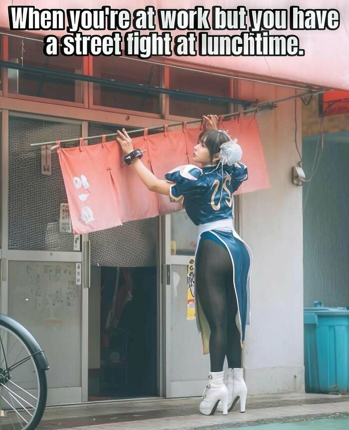 Young woman in a retro outfit in a street scene, capturing nostalgic ’90s posts and memes vibes in an urban setting.