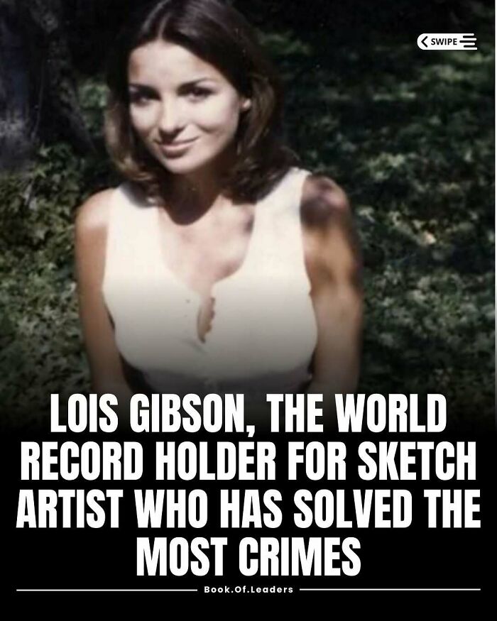 Lois Gibson, world record sketch artist, known for solving the most crimes, featured in interesting stories and facts.