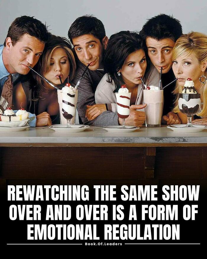 Six friends sharing milkshakes with straws, illustrating stories and facts that might teach you something new.