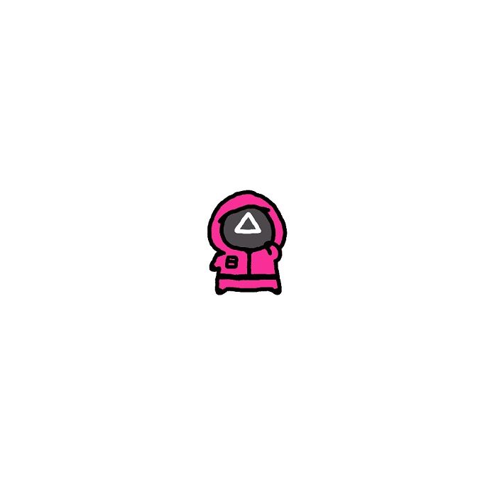 Simple cartoon frog wearing a pink hooded outfit representing life’s little struggles with big feelings.