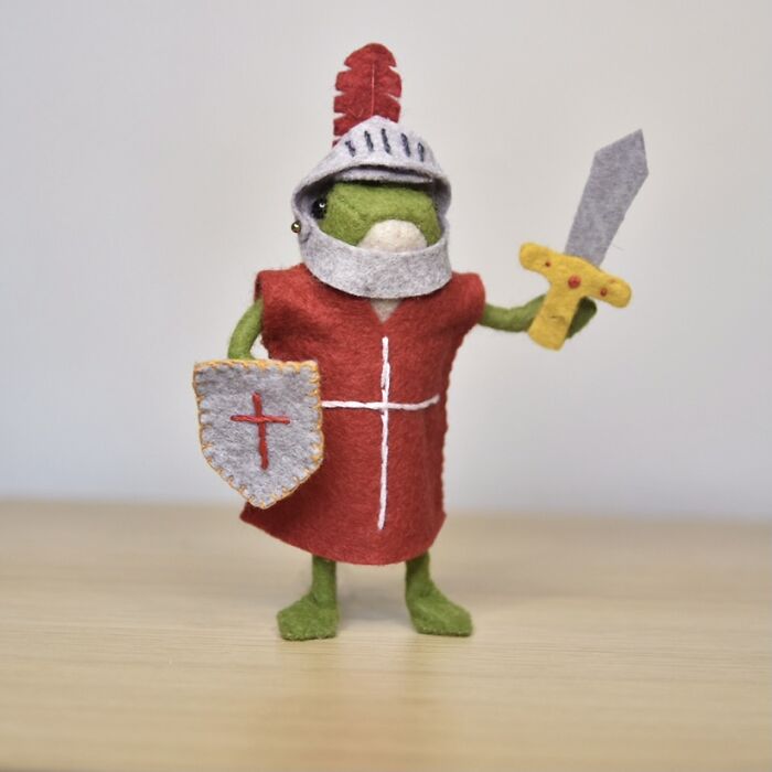 I Designed A Frog Doll Sewing Pattern From Felt Fabric And Made Him Lots Of Cute Outfits To Wear!