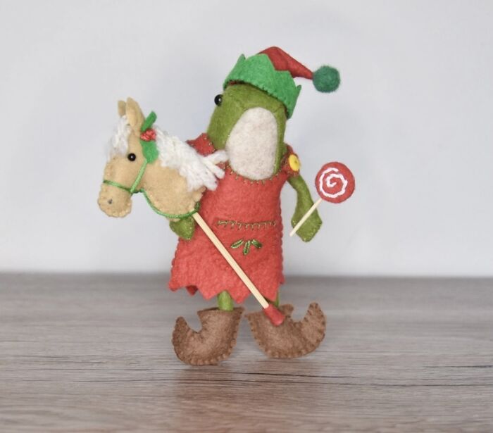 I Designed A Frog Doll Sewing Pattern From Felt Fabric And Made Him Lots Of Cute Outfits To Wear!