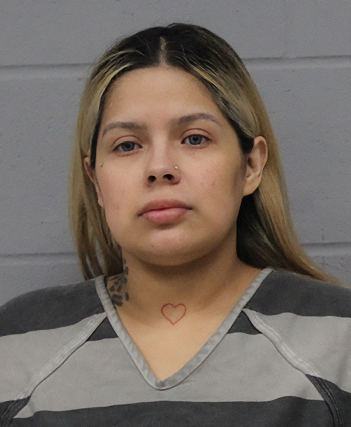 Mugshot of a woman involved in a case where a 7-year-old starving child was locked in a closet.