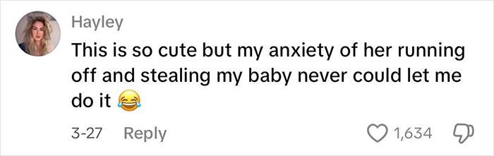 Social media comment reacting to viral story of Japanese waitress helping traveling mom and dad with baby.