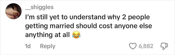 Social media user questions the rising costs associated with paying for hen parties in an online debate.
