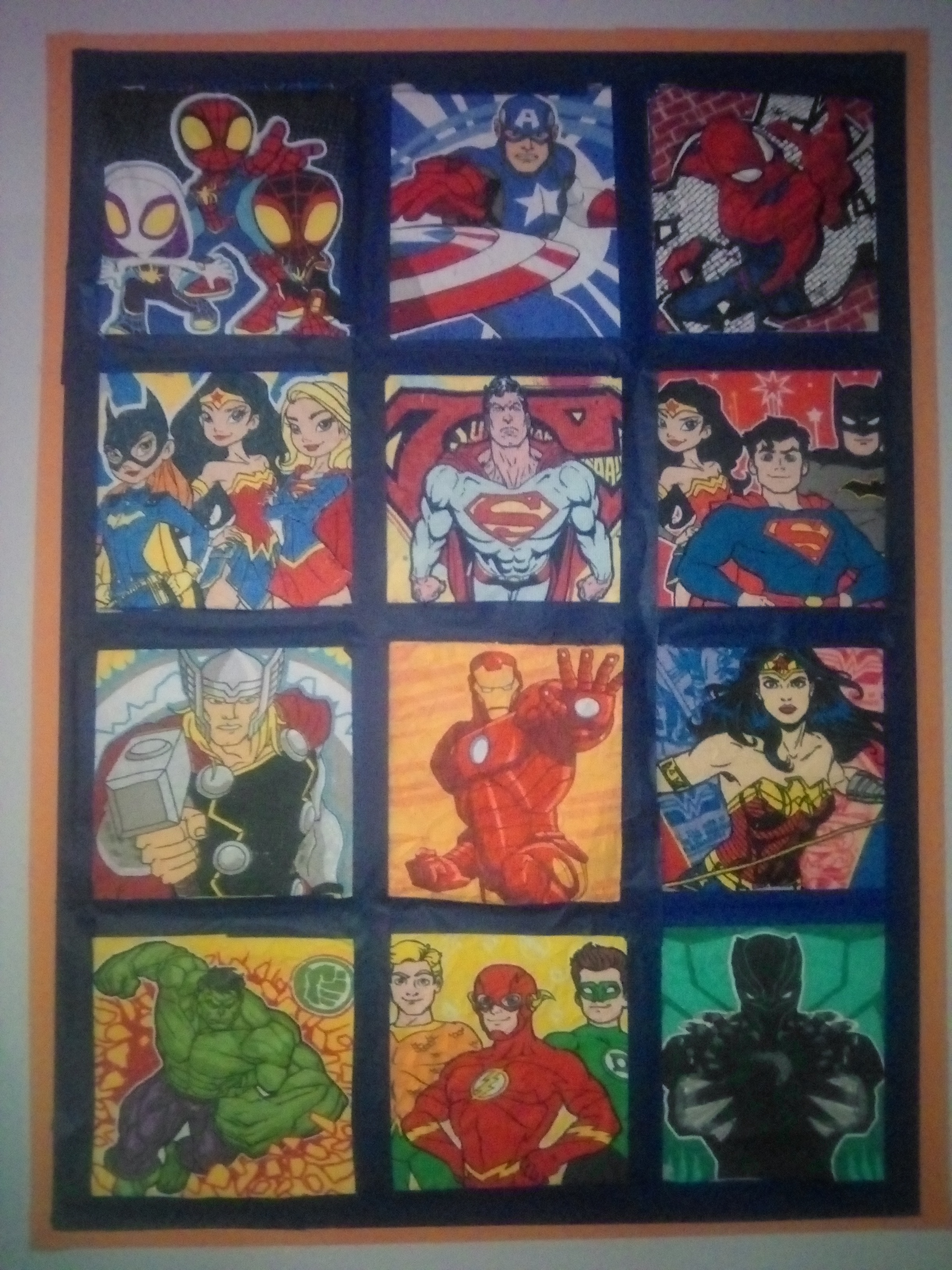 Dollar Store Magic Towel Superhero Quilt