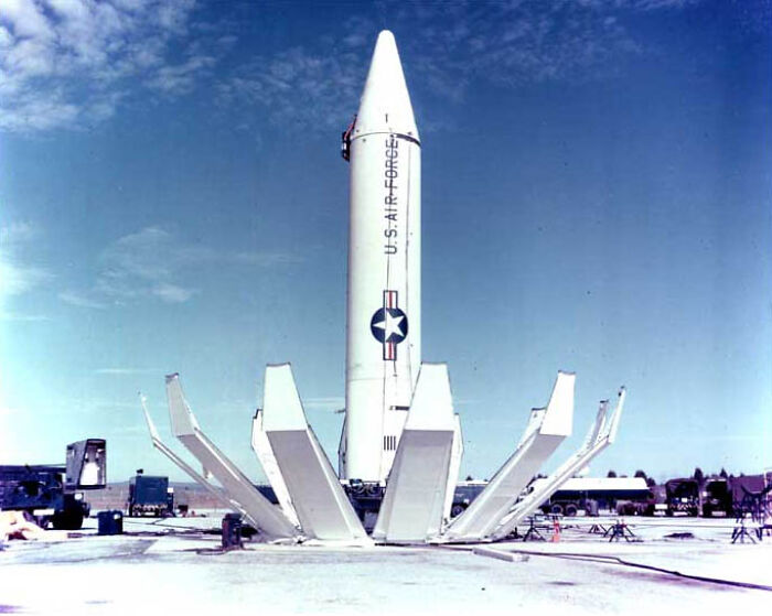 Cold War missile launch site with a U.S. Air Force missile, illustrating biggest mistakes that changed history.
