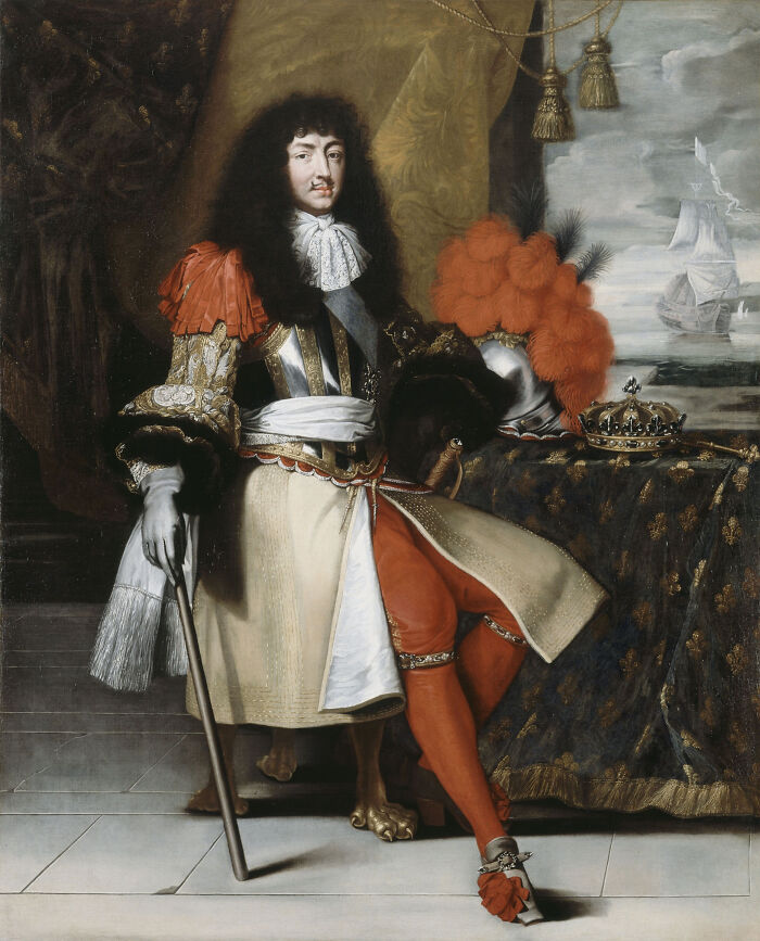 Portrait of a royal figure in elaborate 17th-century attire, highlighting surprising facts about royals in history textbooks.