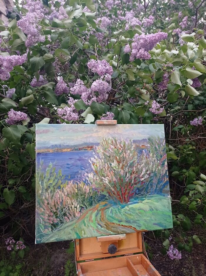 Painting Above The Blossoms: My Spring Plein Air Journey In Ukraine (7 Pics)
