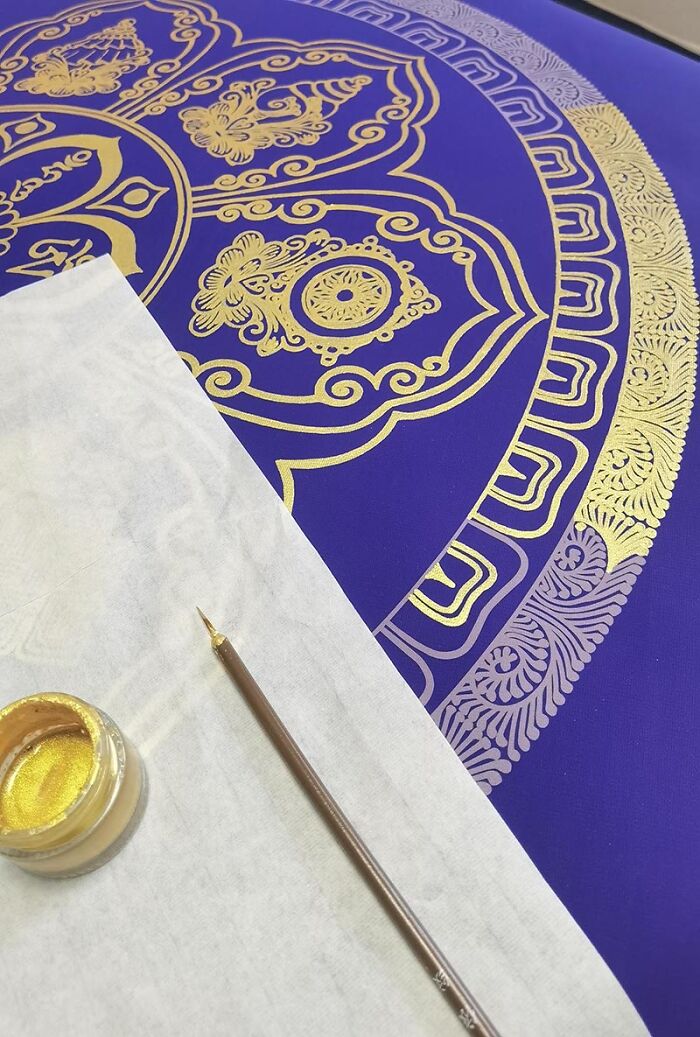 I Spent 30 Hours Painting This Buddhist Thangka; I Didn't Expect It To Quiet My Mind Like This I Spent 30 Hours Painting This Buddhist Thangka; I Didn't Expect It To Quiet My Mind Like This