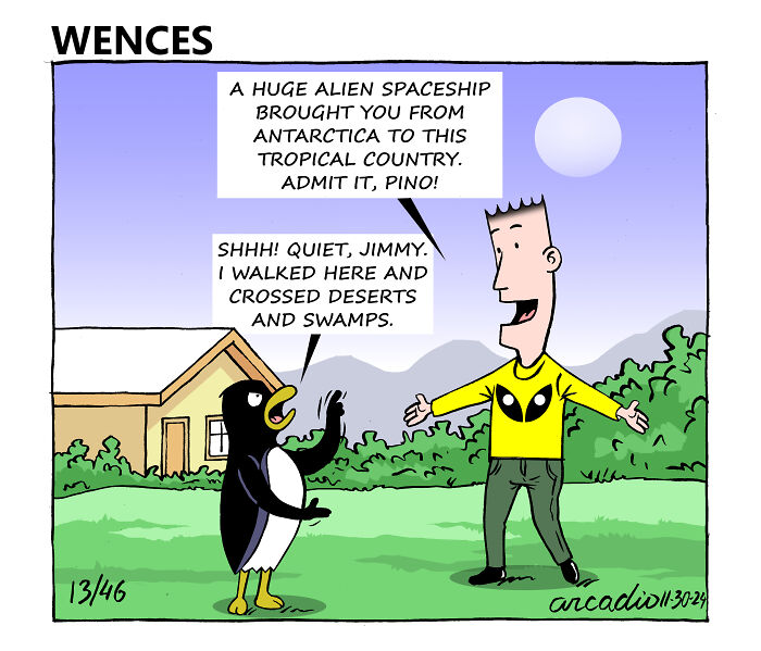 The Adventures Of Wences And His Friends: My 27 One-Panel Comics