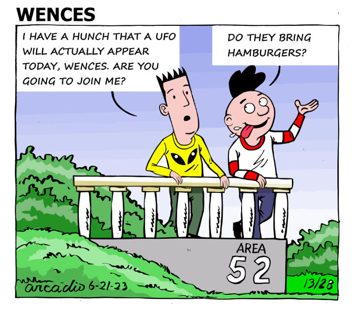 The Adventures Of Wences And His Friends: My 27 One-Panel Comics