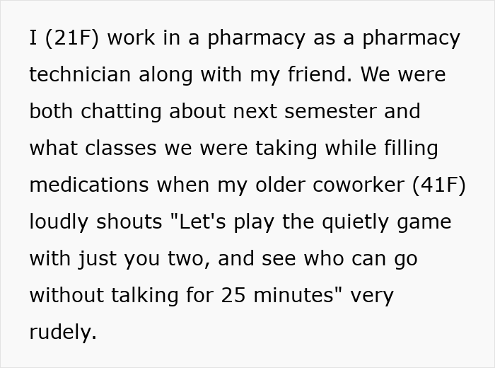 Woman Silently Retaliates After Rude Colleague Shushes Her, Won’t Talk To Her Anymore In Return Woman Silently Retaliates After Rude Colleague Shushes Her, Won’t Talk To Her Anymore In Return