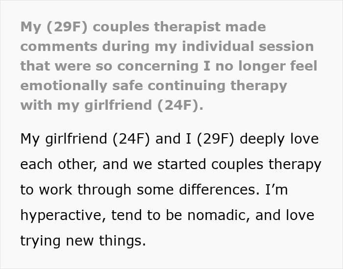 Couple in therapy session feeling attacked by their own therapist while seeking help with relationship struggles.