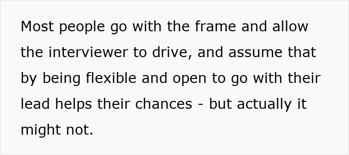Text image showing a career tip highlighting interview strategies for acing interviews from a professional career coach.