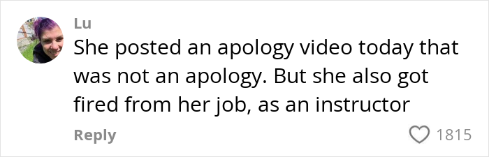 Comment on a social media post discussing a Pilates instructor&rsquo;s controversial statement about people 200 lbs and over.