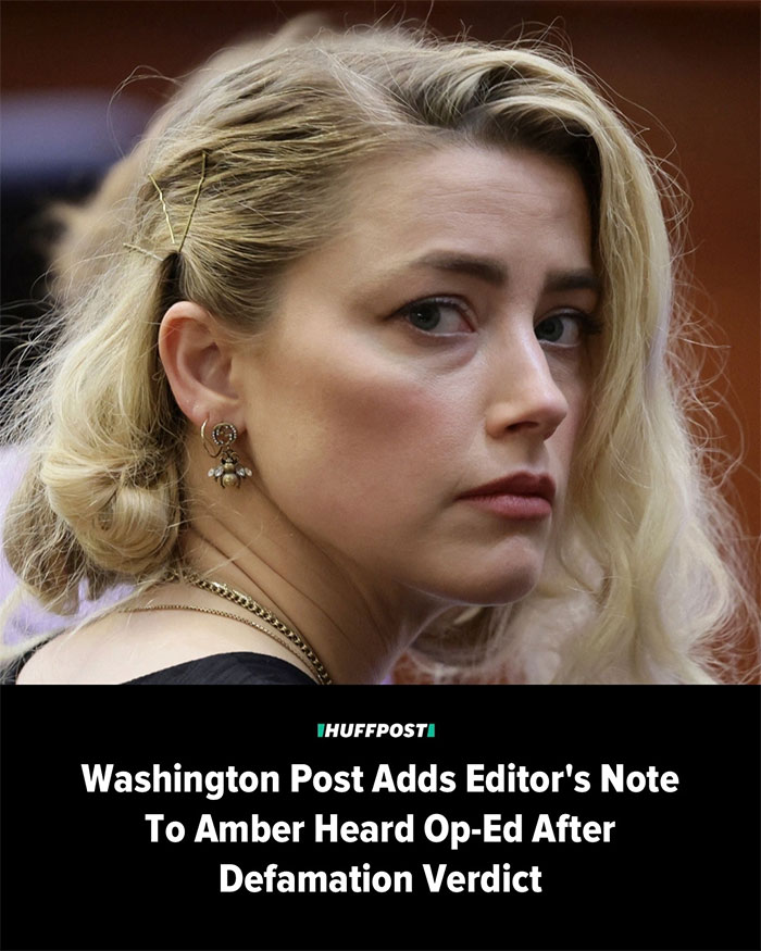 Amber Heard close-up portrait with serious expression related to net worth timeline and fortune changes.