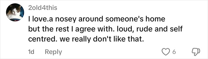 Comment on cultural differences between an American woman and British habits, discussing perceptions of rude behavior.