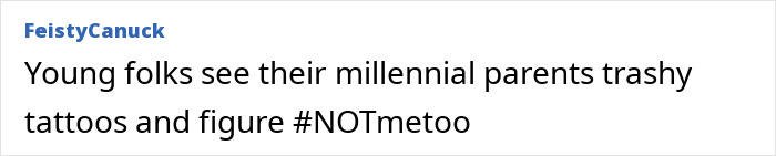 A social media post discussing millennials' views on tattoos amid the tattoo boom possibly cooling off in 2025.