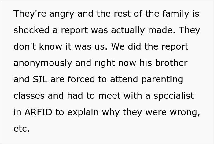 Couple becomes the bad guys after reporting parents to CPS for starving their child, facing family backlash and consequences.