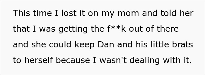 Teen moves out after mom&rsquo;s new boyfriend&rsquo;s kids wreck his room and pee on his clothes.