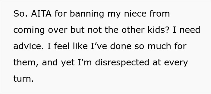 Alt text: Aunt called cruel by family after banning iPad-stealing niece from entering her home, seeking advice on respect issues. Alt text: Aunt called cruel by family after banning iPad-stealing niece from entering her home, seeking advice on respect issues.