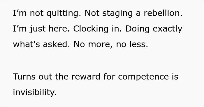 Lady Starts Silent Rebellion After She Got Passed For Promotion Due To Her Amazing Capability Lady Starts Silent Rebellion After She Got Passed For Promotion Due To Her Amazing Capability